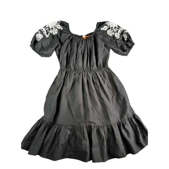 Knox Rose Dress Women Small Black Boho Cottagecore Embroidered Pockets NWOT - Picture 1 of 9